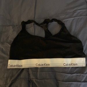 Black Calvin Klein lounge bra